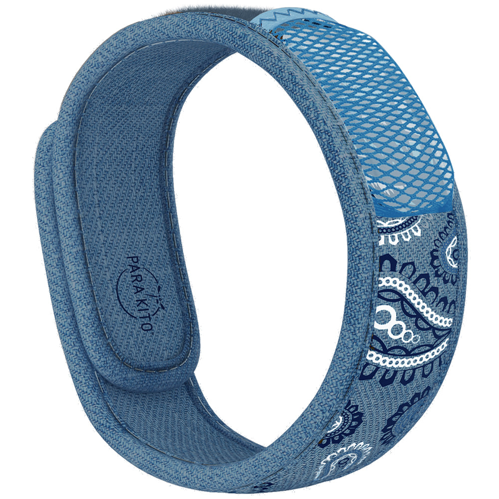 Mosquito Repellent Wristband with 2 refills - Blue Jeans