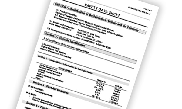 Safety Data Sheets and Technical Documents