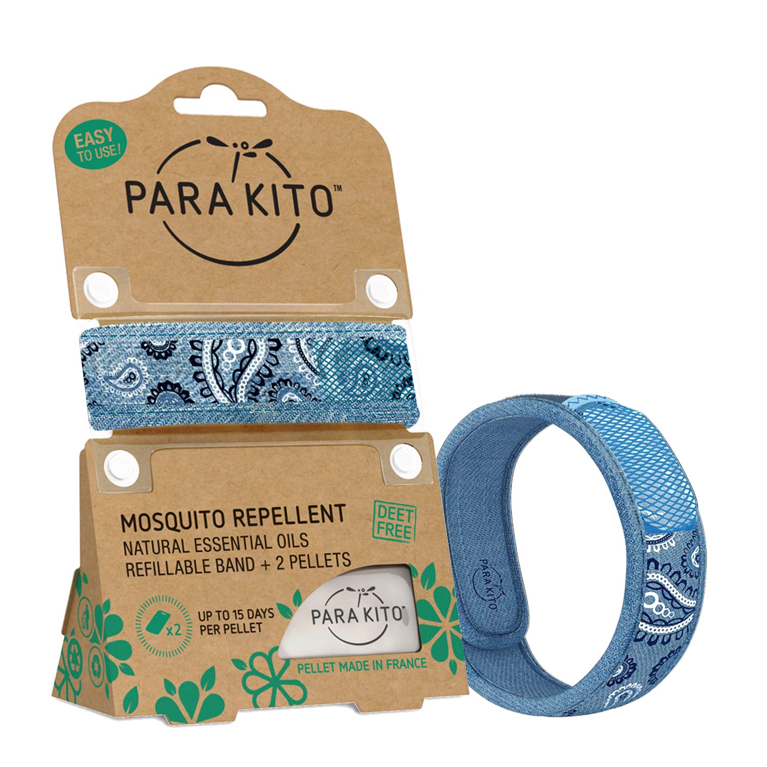 Mosquito Repellent Wristband - Blue Jeans